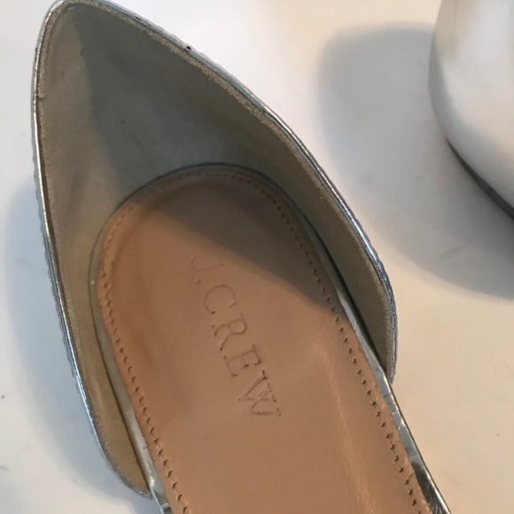 J. Crew D'Orsay Metallic Loafers - Picture 2 of 3
